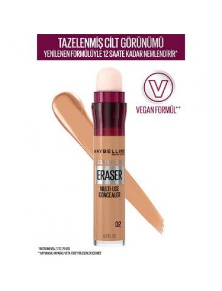 Maybelline New York Instant Anti Age Eraser Kapatıcı No: 02 Nude