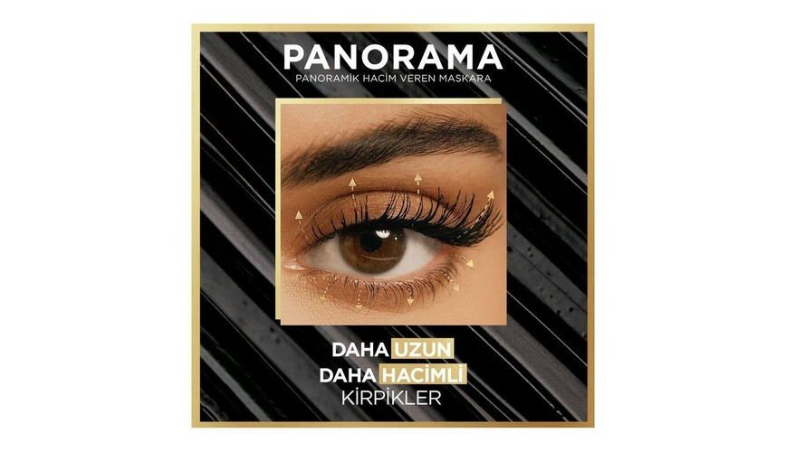 Loreal Paris Panorama Hacim Veren Maskara 9.9 ml - Siyah Loreal Paris Panorama Hacim Veren Maskara 9.9 ml - Siyah